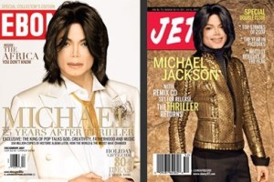 Michael on the covers of Ebony & Jet magazines, 2008
